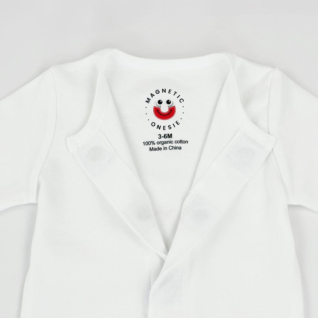 Magnetic Onesie - White